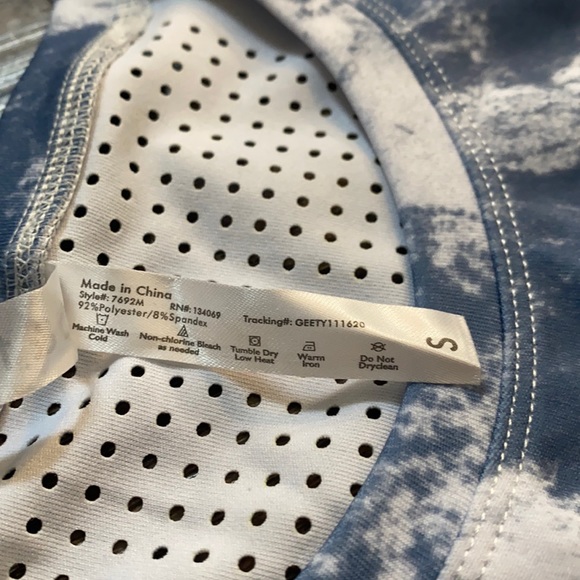 ebb & flow blue and white tie dye tank - Picture 4 of 4